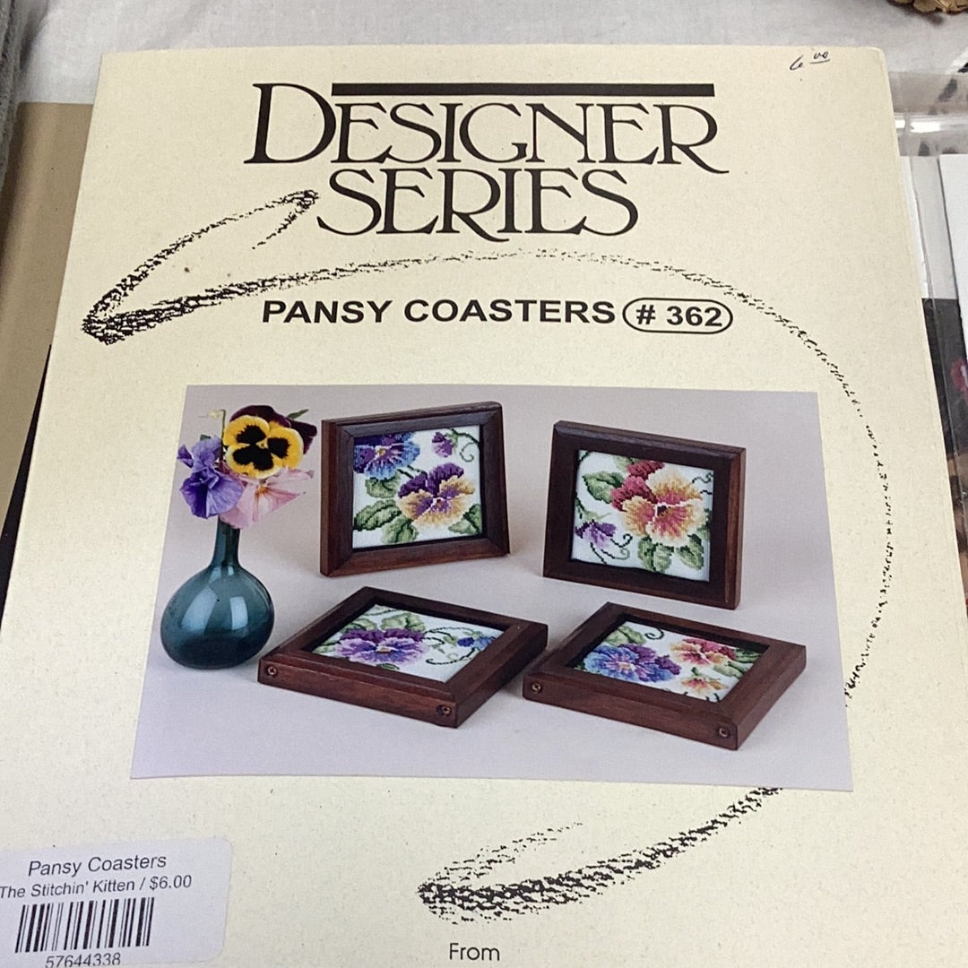 Pansy Coasters