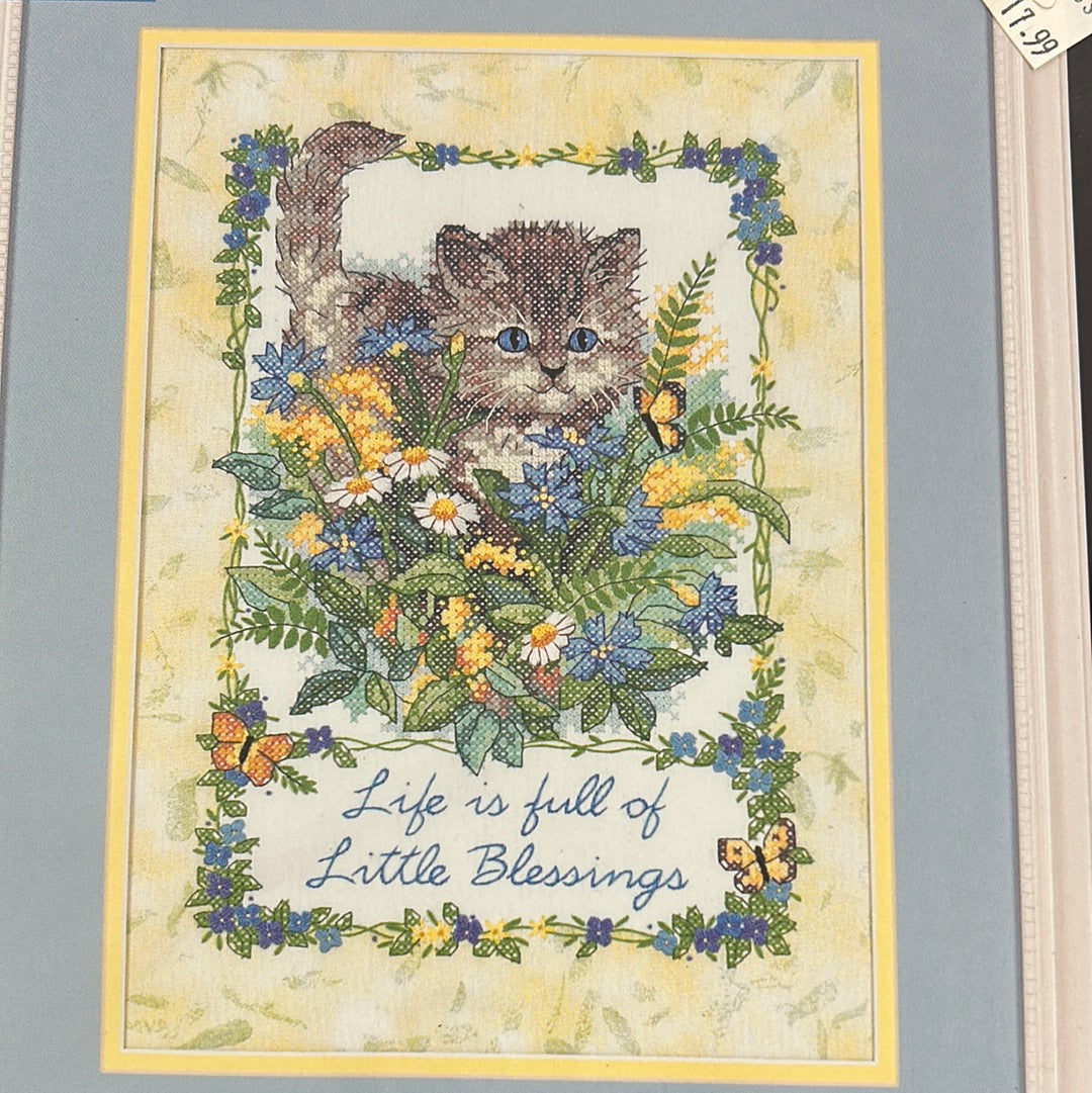 Little Blessings STAMPED CROSS STITCH Kit