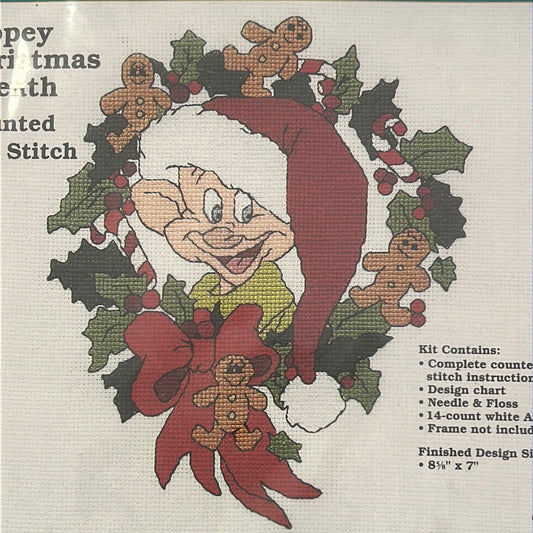 Dopey in Christmas Wreath