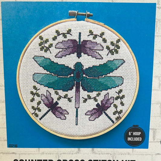 Dragonflies Cross Stitch Kit