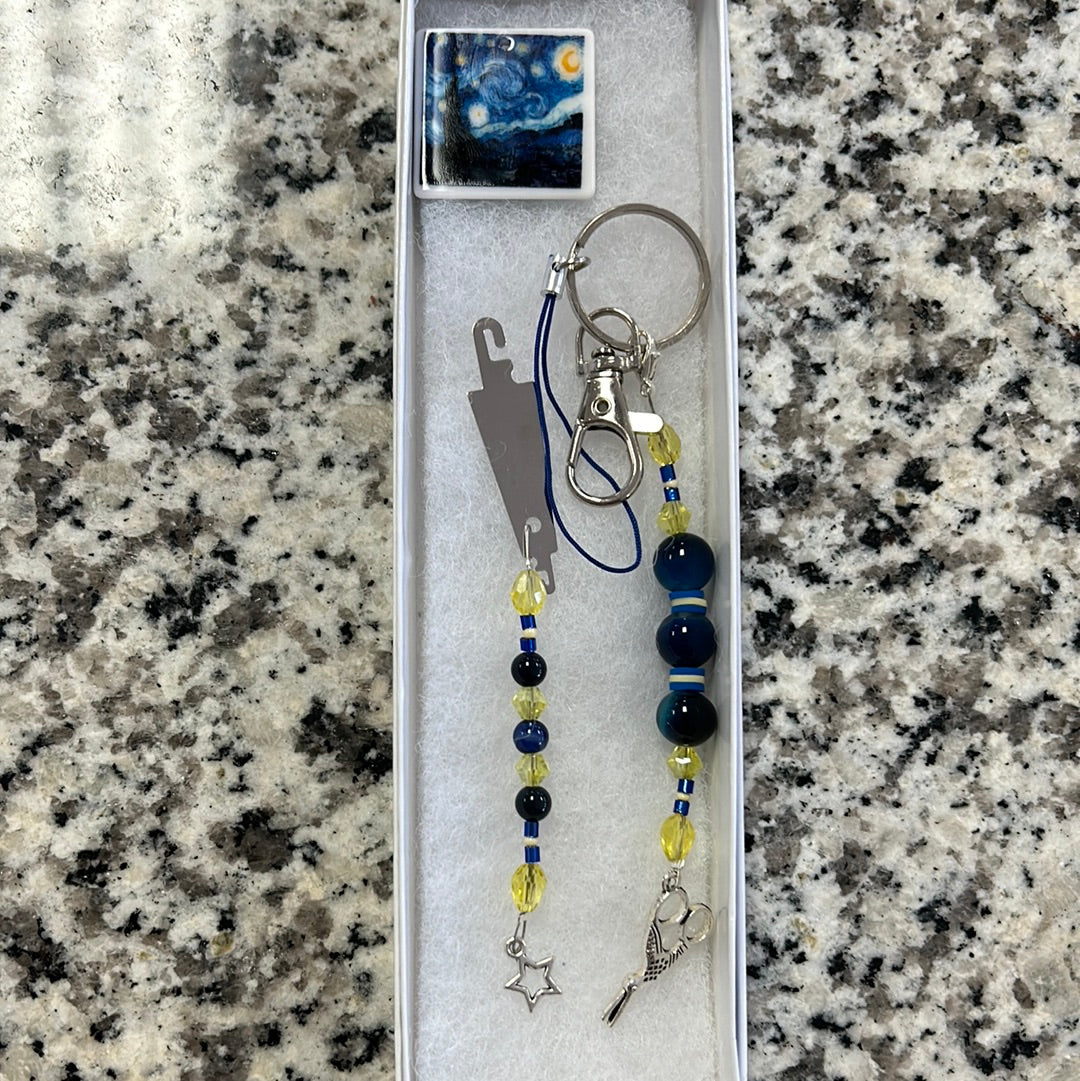 Starry Night Scissor Fob Set