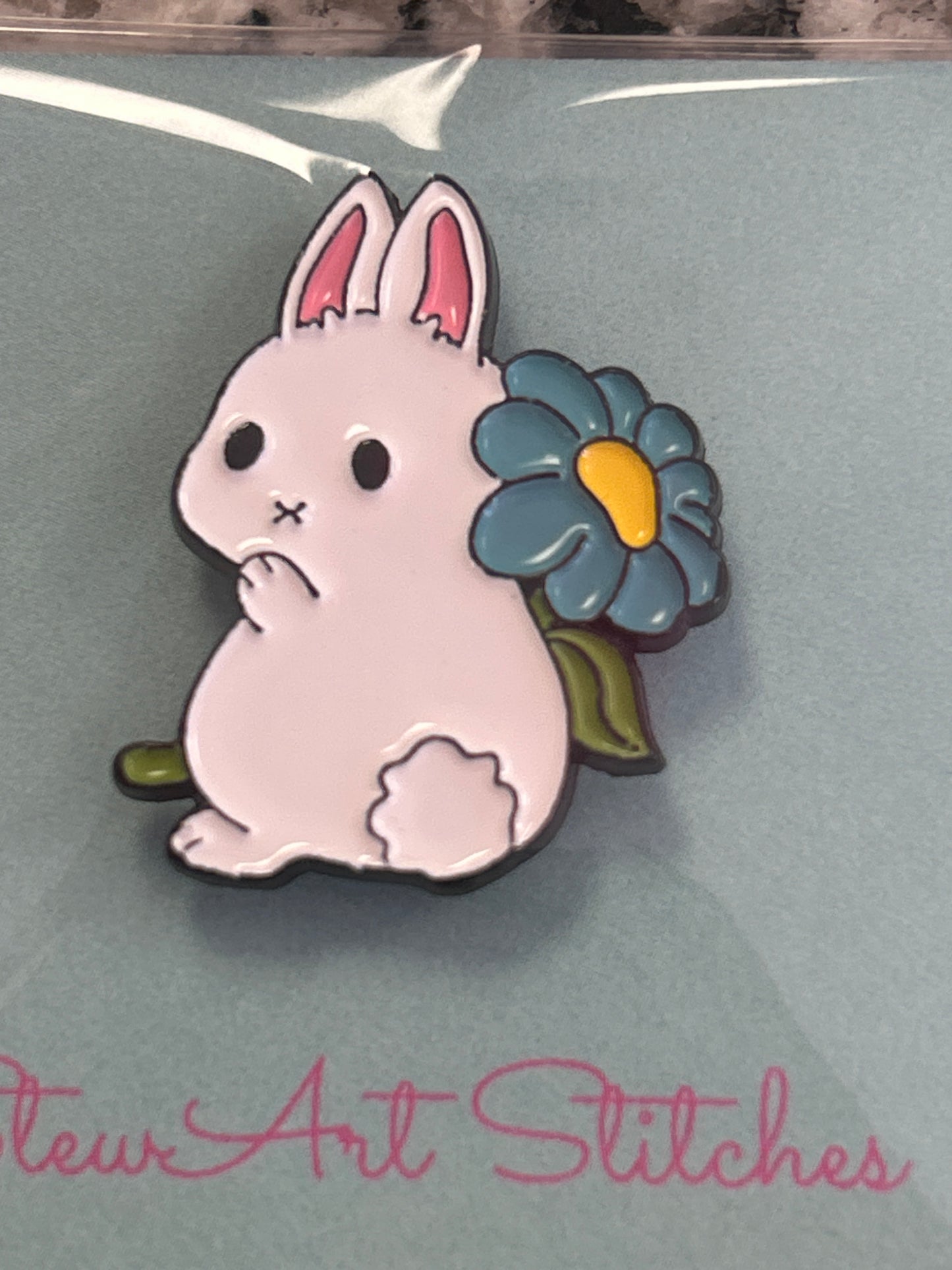 Blue Bunny Needle Minder