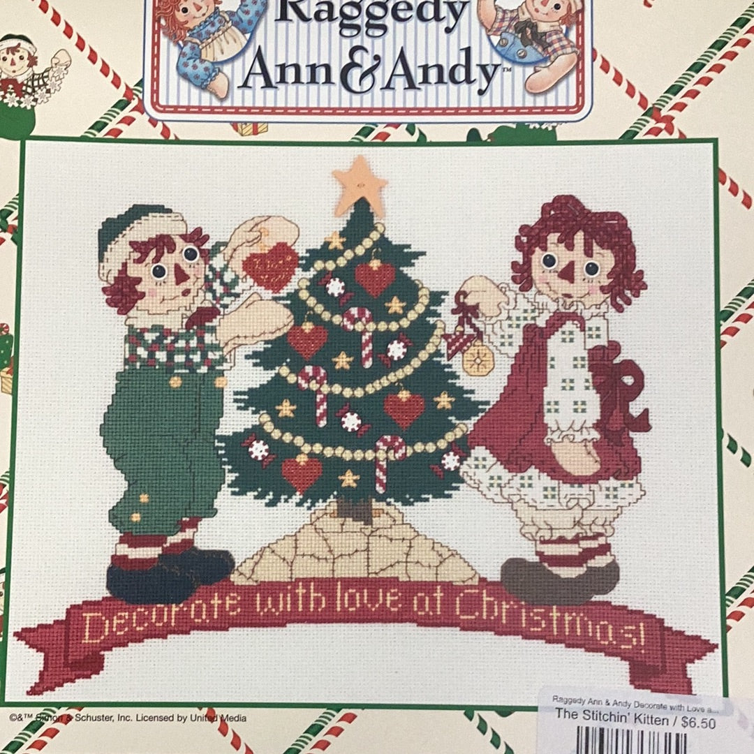 Raggedy Ann & Andy Decorate with Love at Christmas