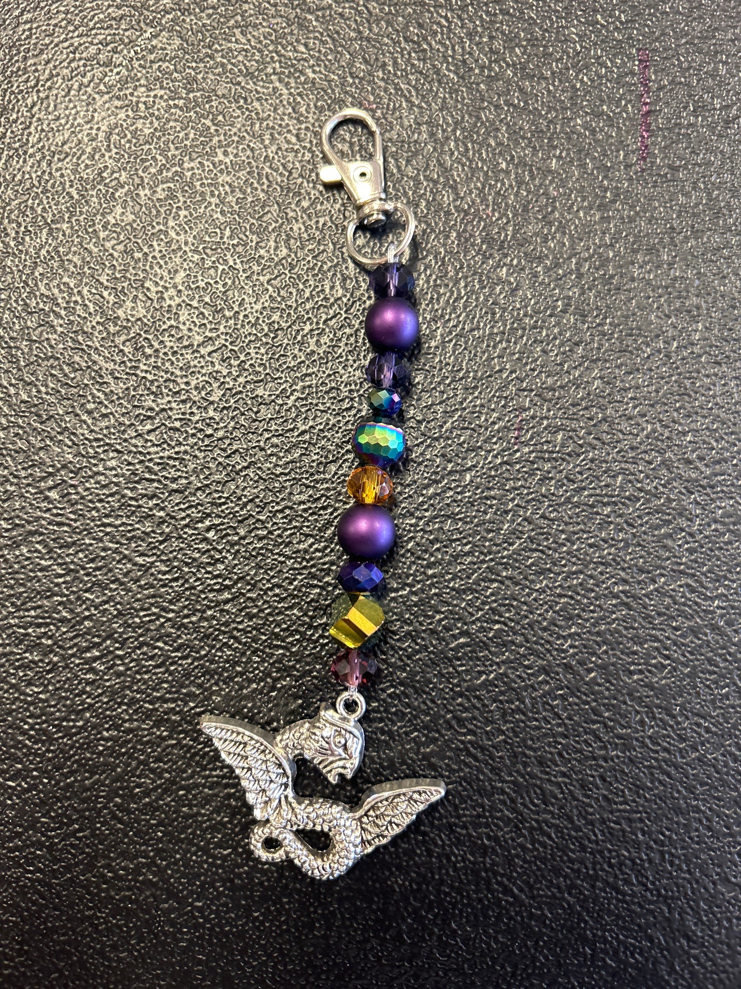 Purple Dragon Scissor Fob