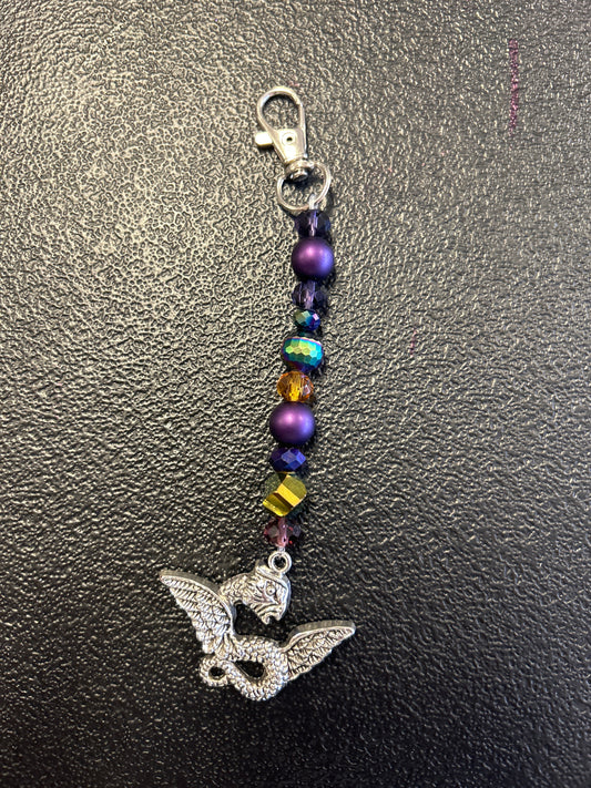 Purple Dragon Scissor Fob