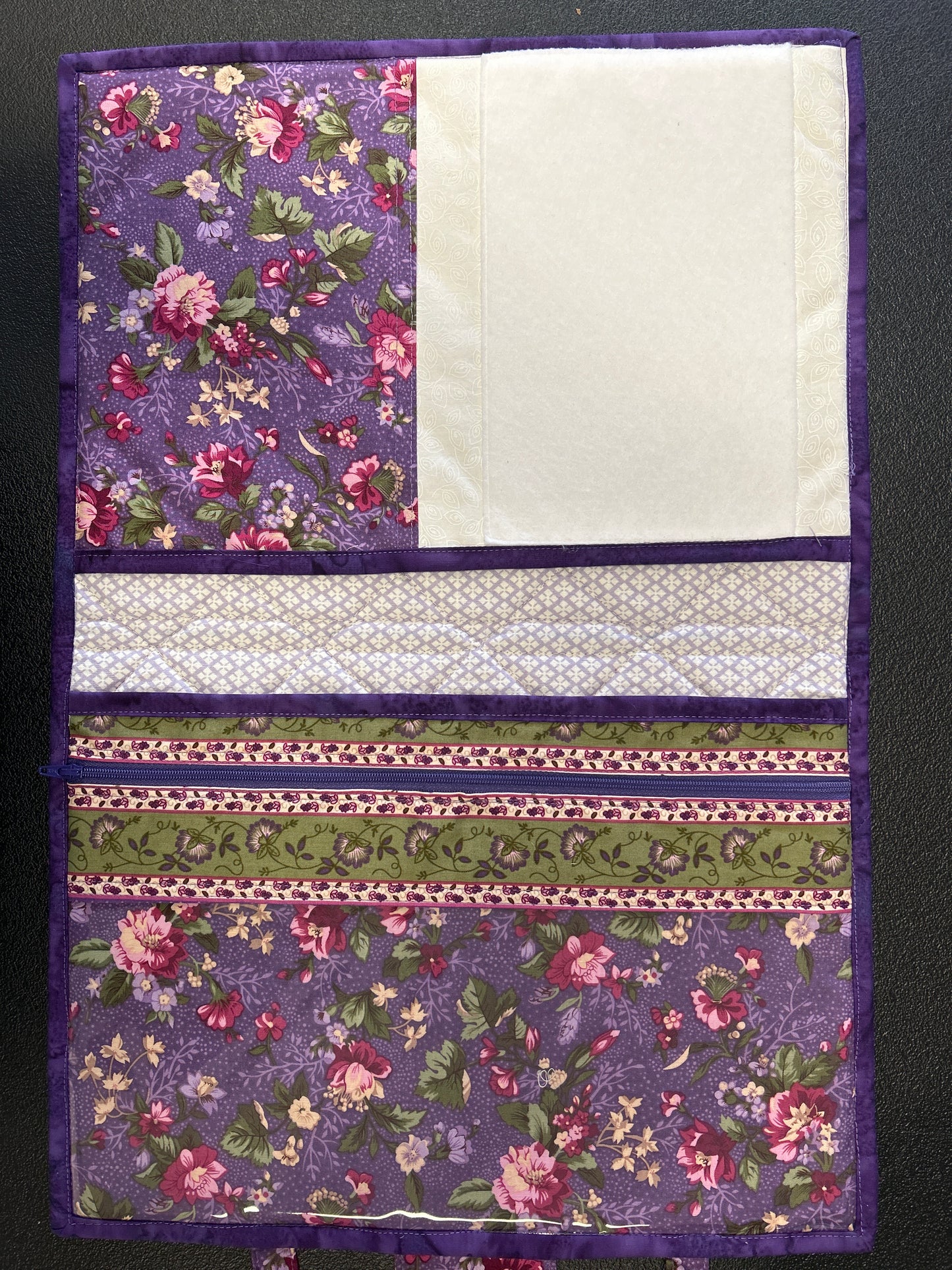 Purple Floral Project Folder