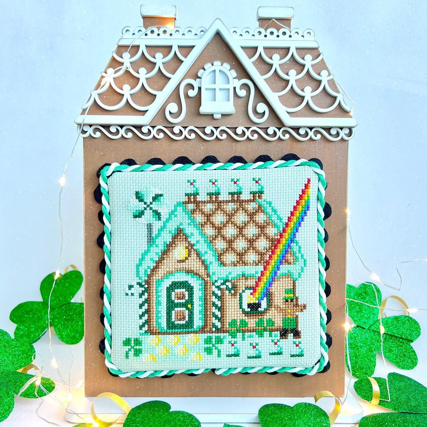 St. Patrick’s Day Gingerbread House