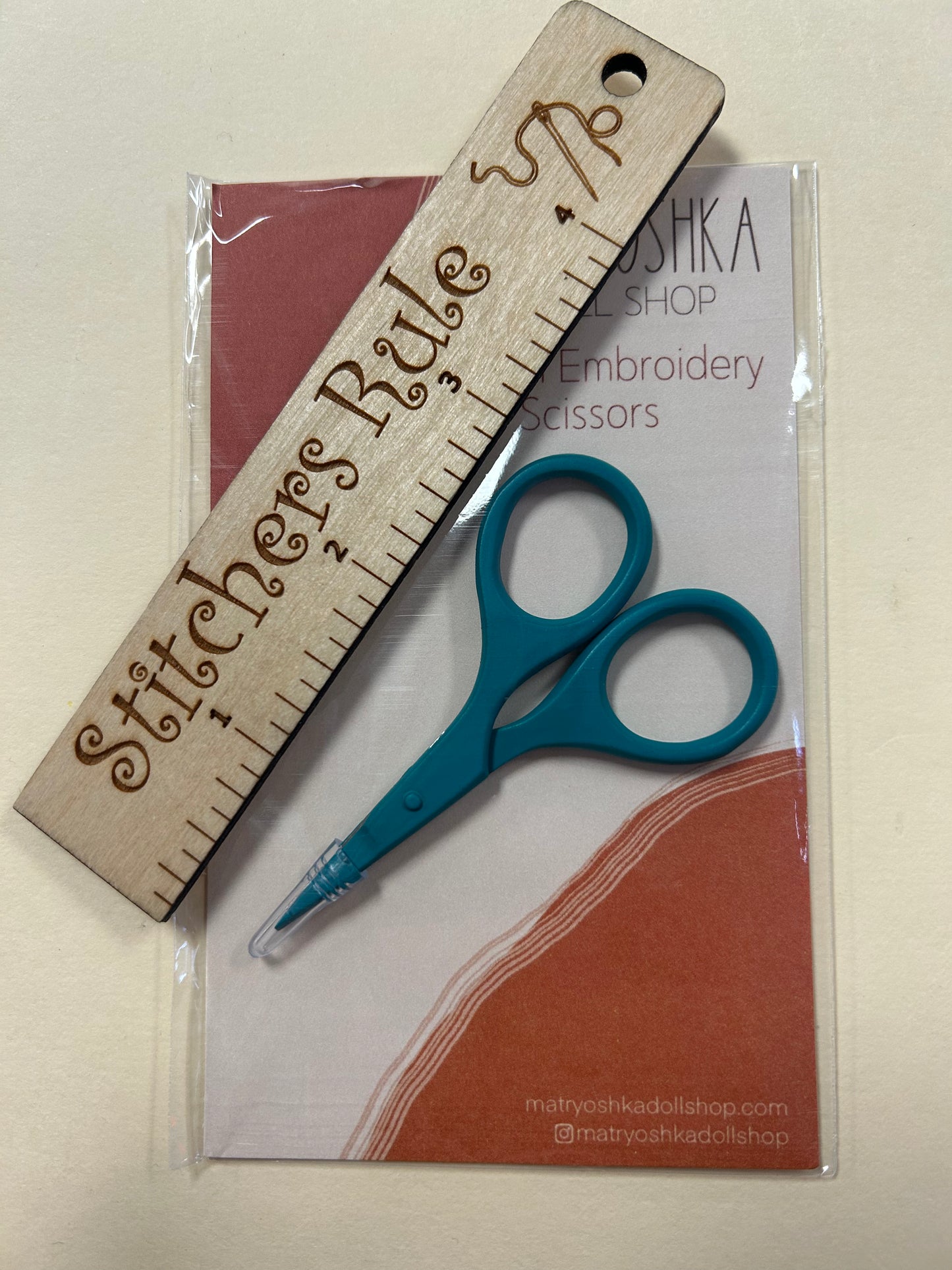 Tiny Embroidery Scissors - Teal