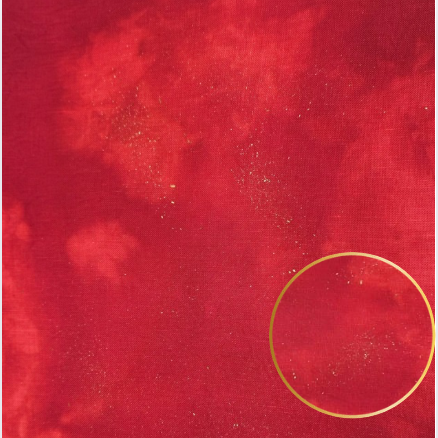 32 Count Crimson Omen Gold Dusted Linen