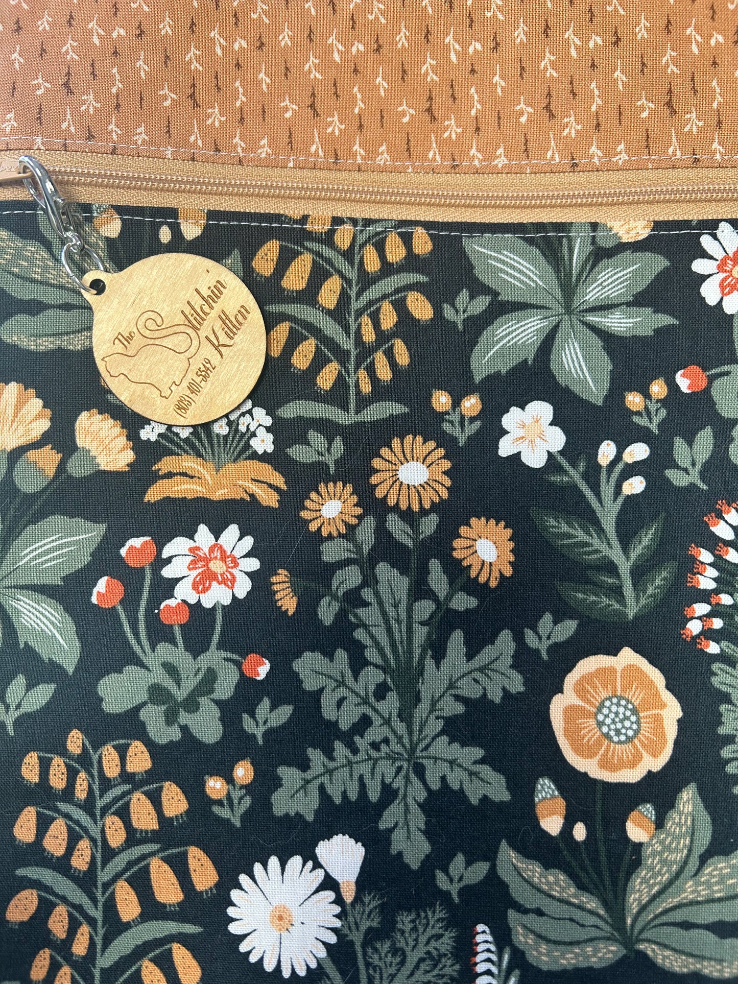 Fall Florals Small Project Bag