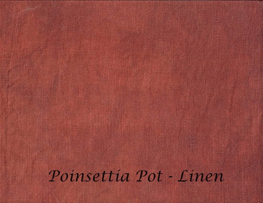 28 Count Poinsettia Pot Linen