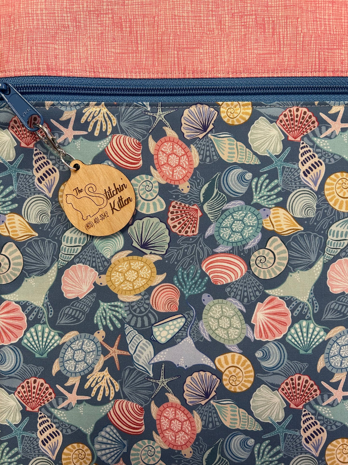 Critters & Shells Large Project Bag