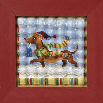 Dashing Dachshund Buttons and Beads Kit by Mill Hill