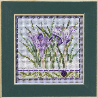 Crocuses Buttons and Beads Kit by Mill Hill