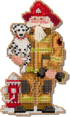 Firefighter Santa Kit by Mill Hill