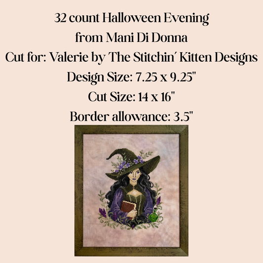 32 count Halloween Evening Linen FAT EIGHTH