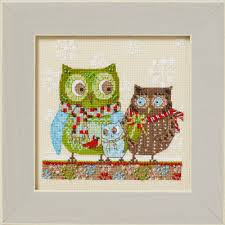 Winter Owls Debbie Mumm Buttons and Beads Kit by Mill Hill