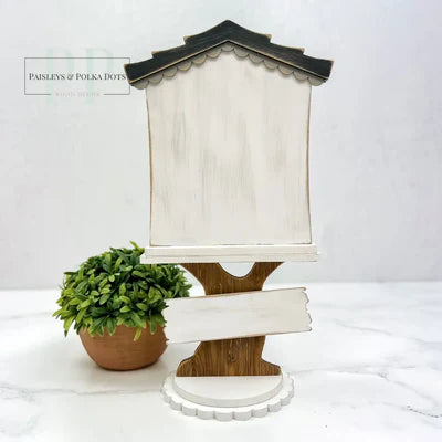 Feathered Friends Birdhouse Finishing Board