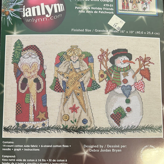 Patchwork Holiday Friends Kit by Janlyn