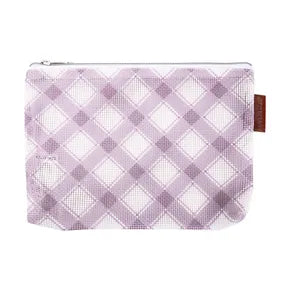 Lilac Plaid Mini Project Bag