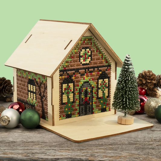3D Gingerbread Village House Kit