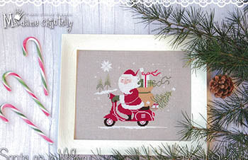 Santa on a Vespa