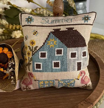 Seasonal Saltbox House Pillows - Summerr